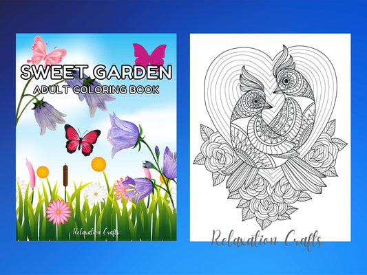 25 Colouring Pages for Adults and Kids, Relaxing Colouring Pages, Mindfulness Colouring Book for Adults, Recreation Therapy, Stress Relief