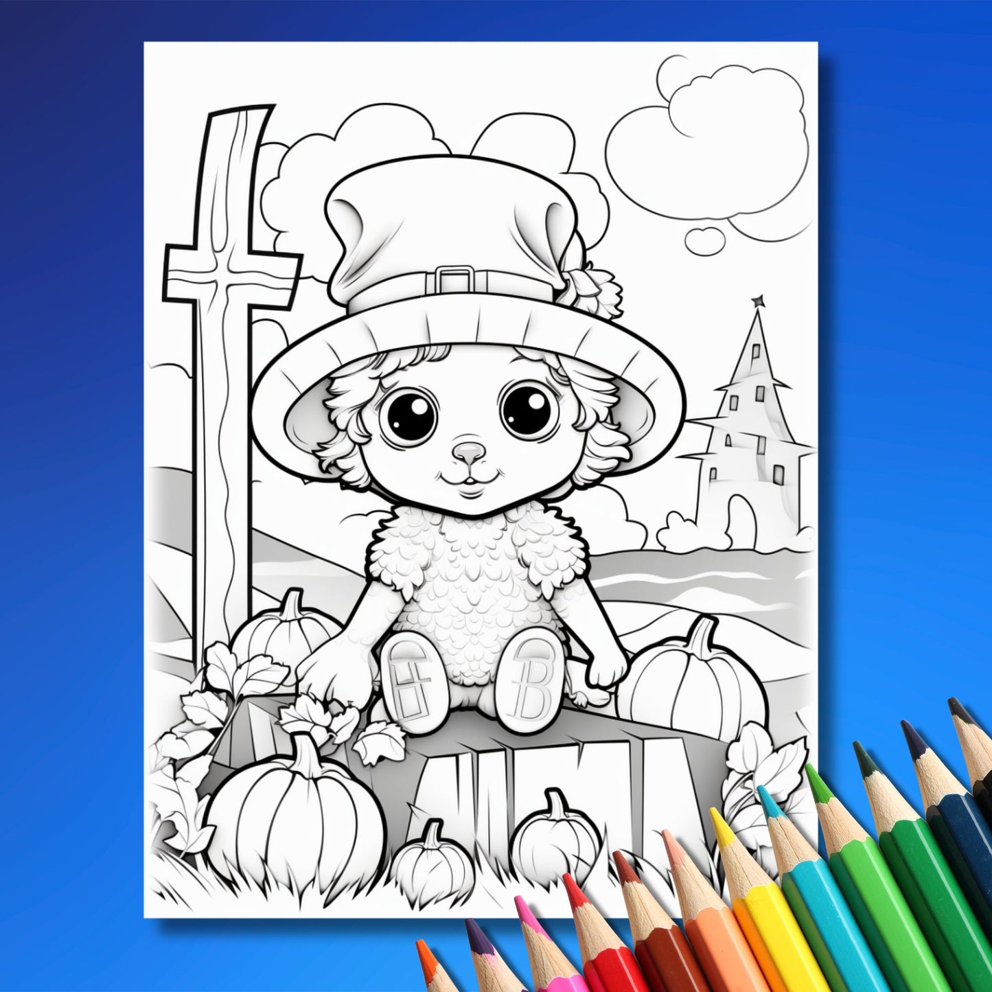Halloween Animals Coloring Pages | 50 High-Quality Digital Pages | PDF Printable | Fun & Creative Coloring Pages for Adults and Kids