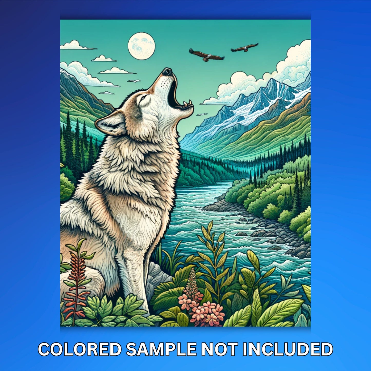 30 Pages Alaska Coloring Pages for Adults, Intricate Alaska-Themed Coloring Pages, Digital Download, Explore Alaska's Splendid Wonders!