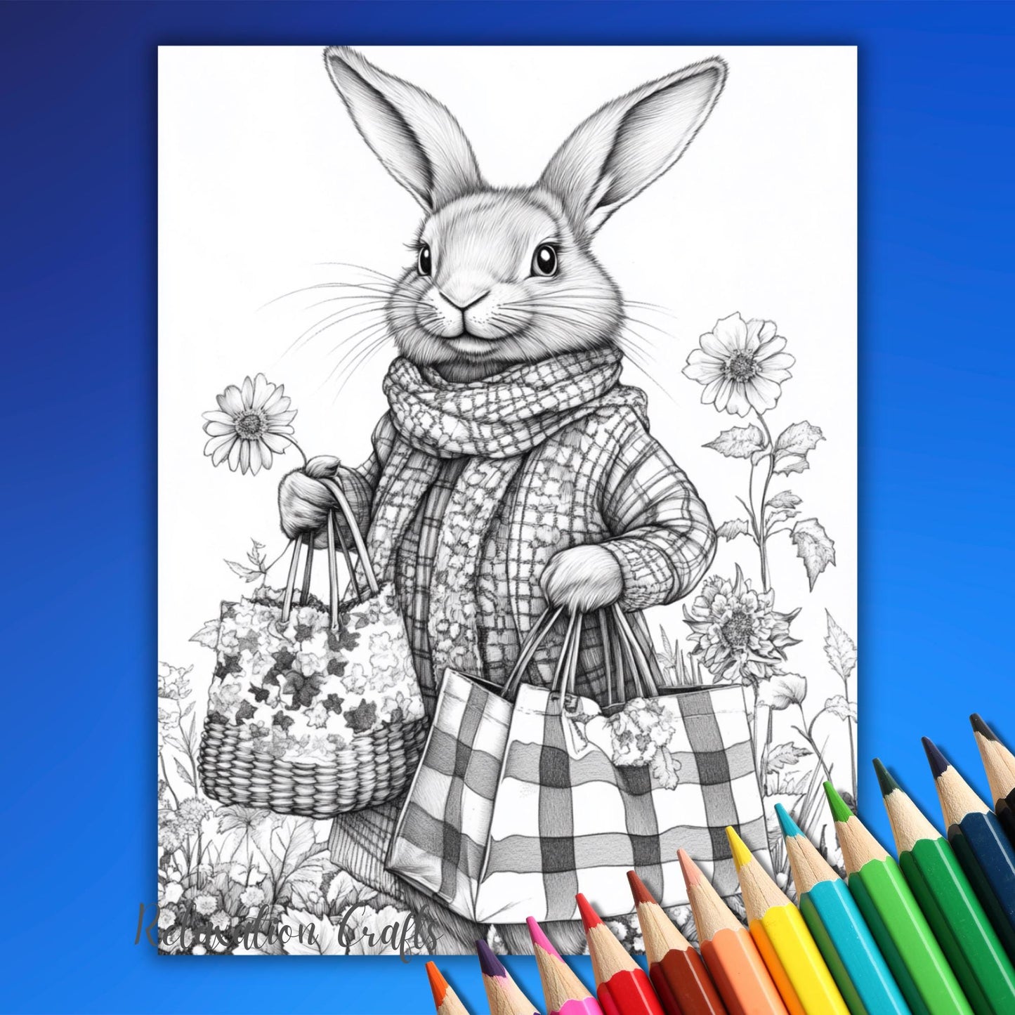 Autumn Animals Coloring Pages | 30 Grayscale Adult Fall Woodland Creatures Coloring Pages | Relaxing Seasonal Art with Cozy Wildlife Designs