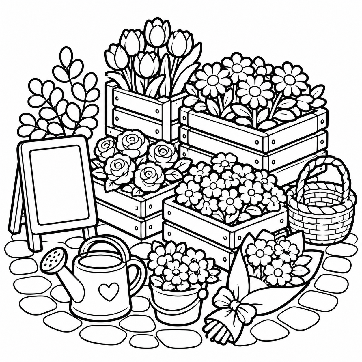 Cozy Little Corners: 30 Cute & Cozy Coloring Pages