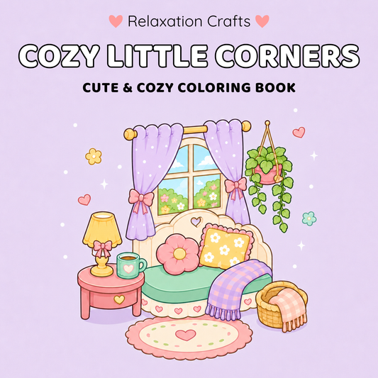 Cozy Little Corners: 30 Cute & Cozy Coloring Pages