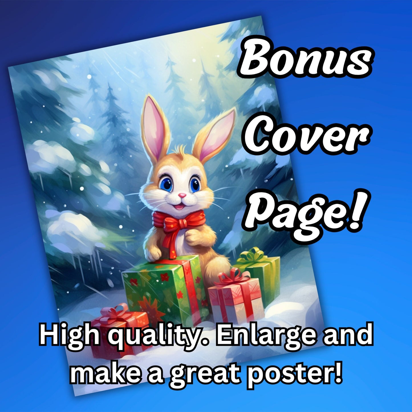 30 Pages Christmas Animals Coloring Book for Kids - Tons of Festive Holiday Scenes - Digital Download - Educational & Fun Gift for Children