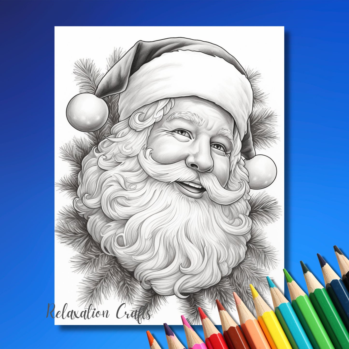 Huge 80+ Pages Christmas Grayscale Coloring Book for Kids and Adults, BONUS Cover, Festive Relaxation, Great Christmas Gift Instant Download
