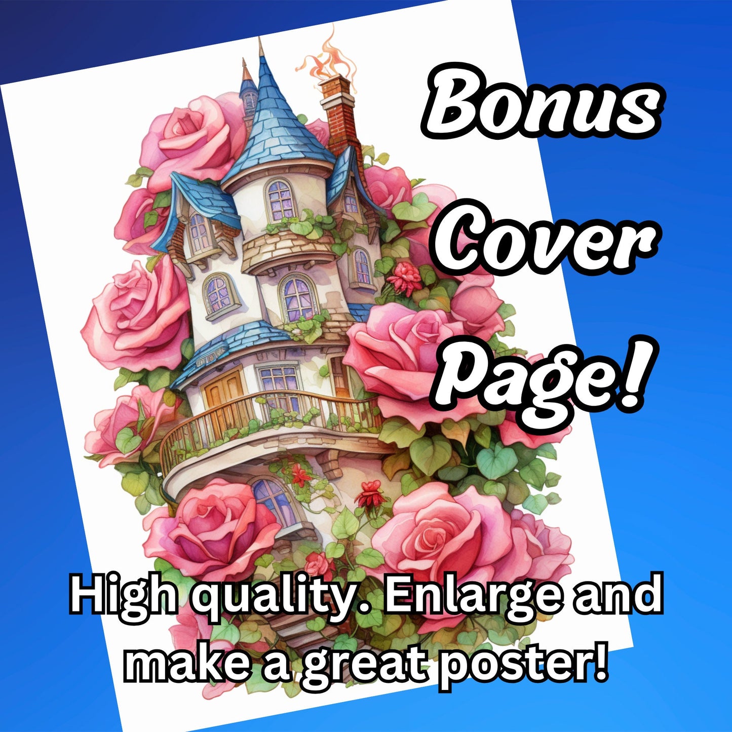 30+ Intricate Fairy House Pages for Adult Relaxation and Artistic Expression, Fantasy Coloring, Adult Coloring Book, Coloring Pages