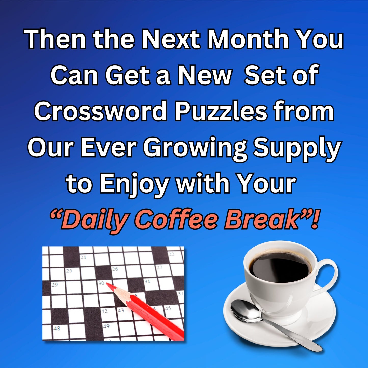 40 Digital Crossword Puzzles for Sharp Minds, Monthly Brain Teaser Bundle, Challenging Brain Teasers for Daily Fun and Relaxation