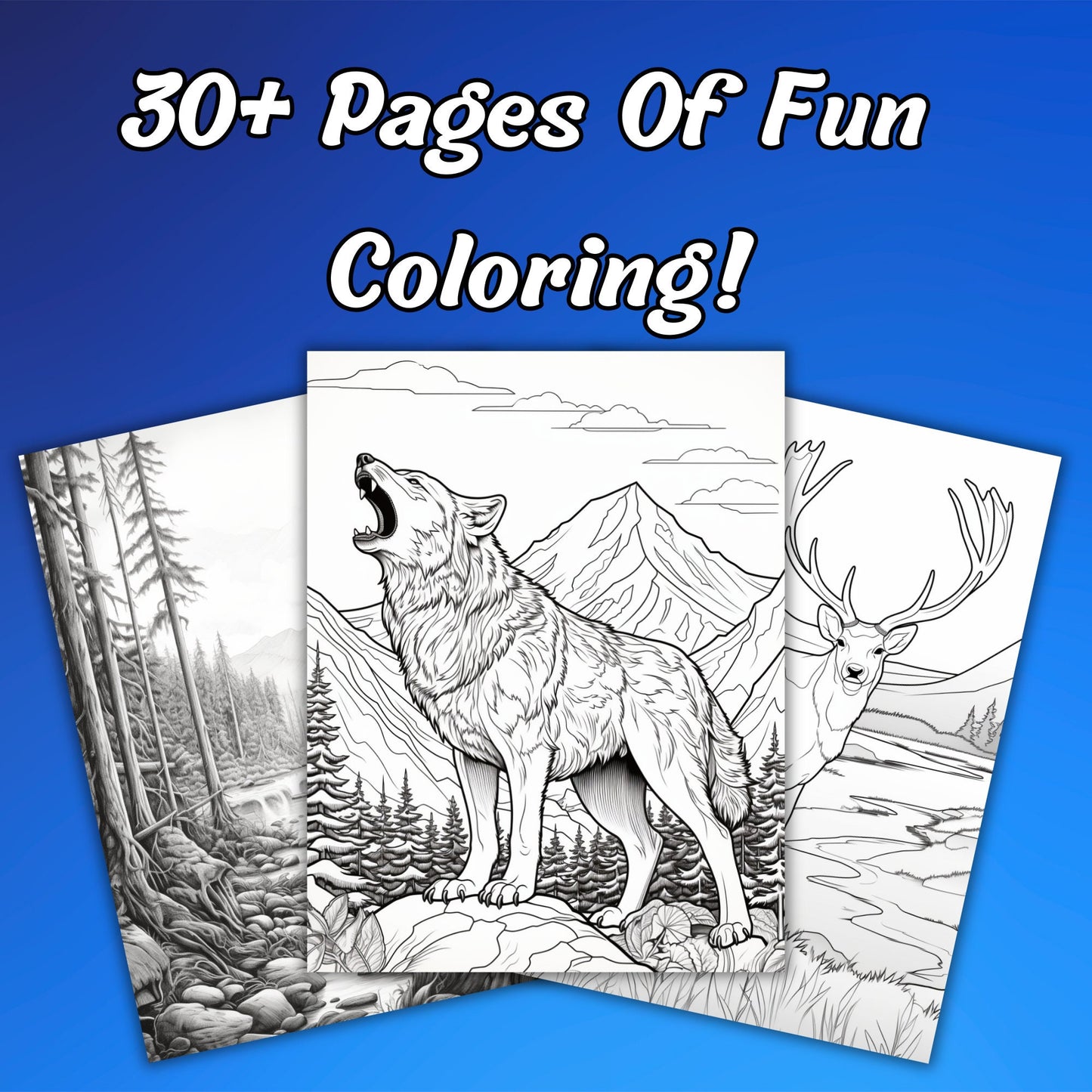 30 Pages Alaska Coloring Pages for Adults, Intricate Alaska-Themed Coloring Pages, Digital Download, Explore Alaska's Splendid Wonders!