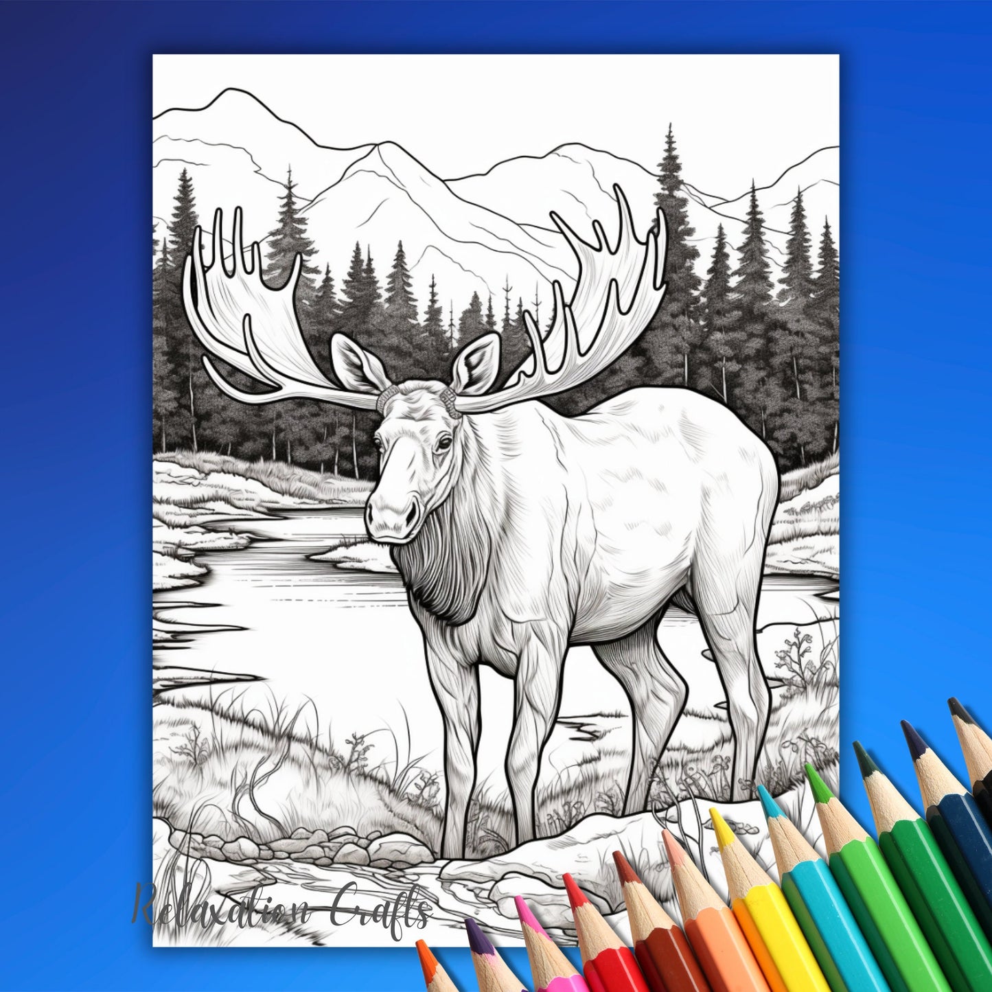 30 Pages Alaska Coloring Pages for Adults, Intricate Alaska-Themed Coloring Pages, Digital Download, Explore Alaska's Splendid Wonders!
