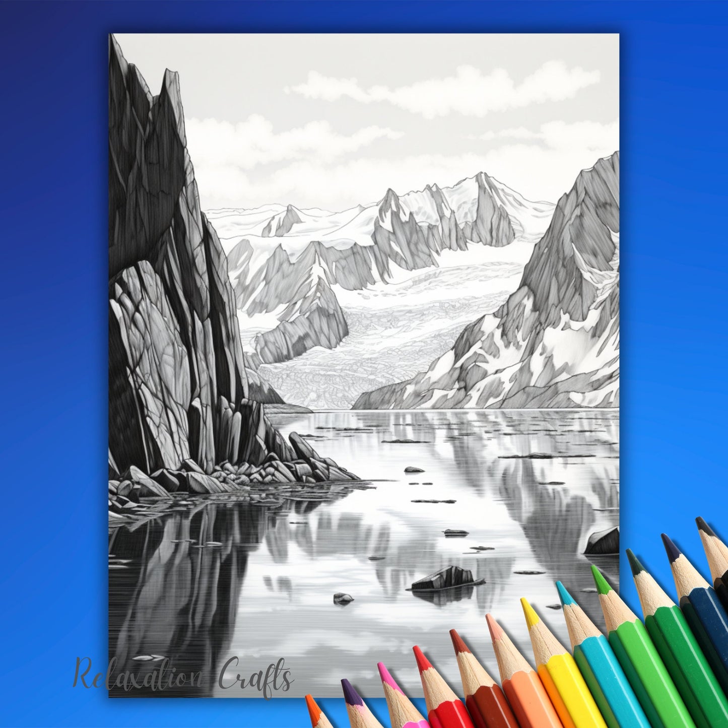 30 Pages Alaska Coloring Pages for Adults, Intricate Alaska-Themed Coloring Pages, Digital Download, Explore Alaska's Splendid Wonders!