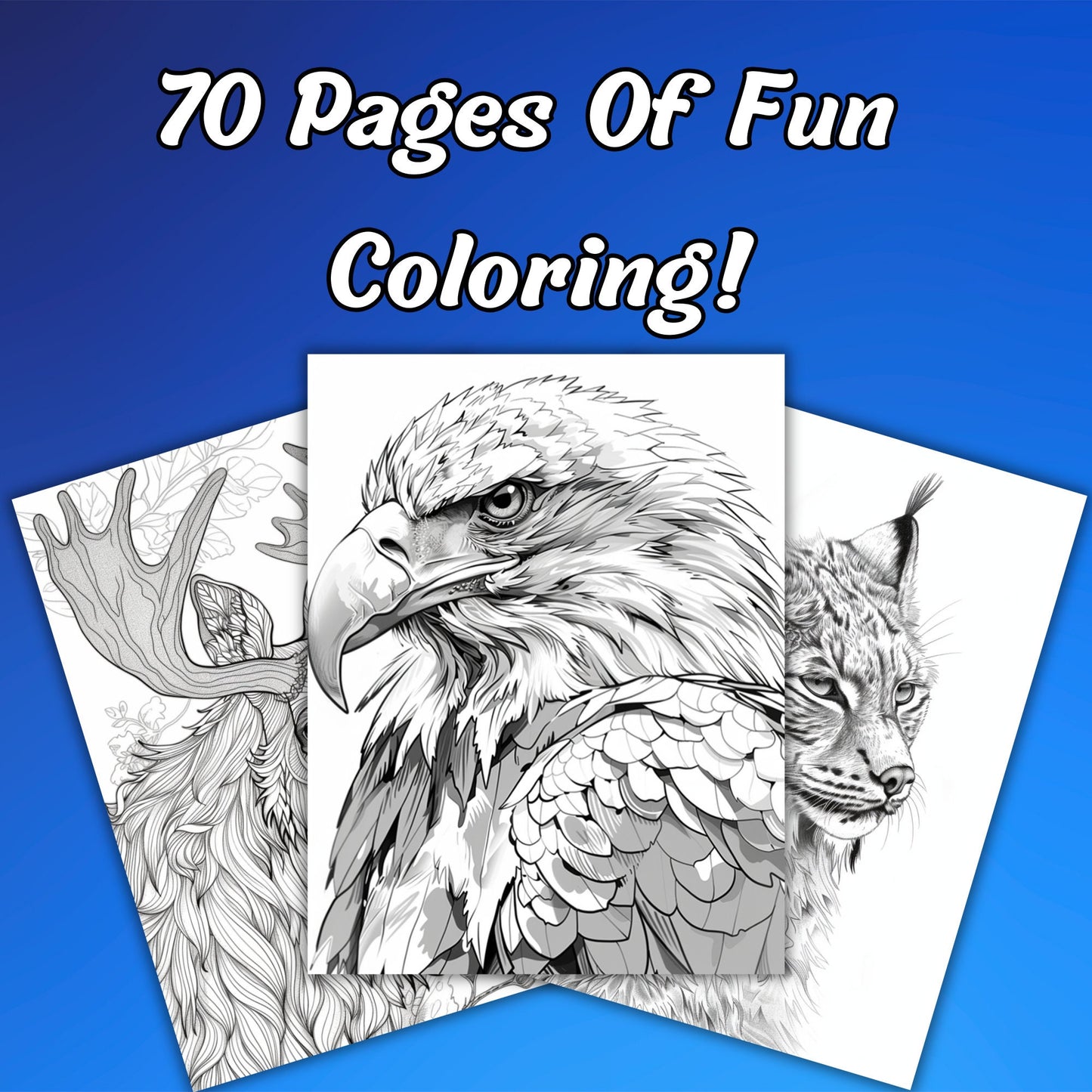 Alaska Wildlife Coloring Adventure, 30 Stunning Grayscale Coloring Pages for Alaskan Nature Enthusiast, Instant Digital Download